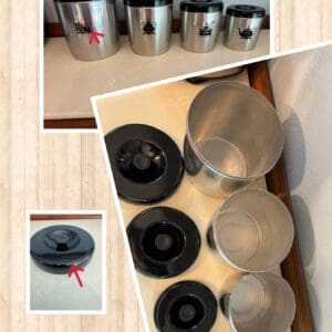 A stove top with pots and pans on it.