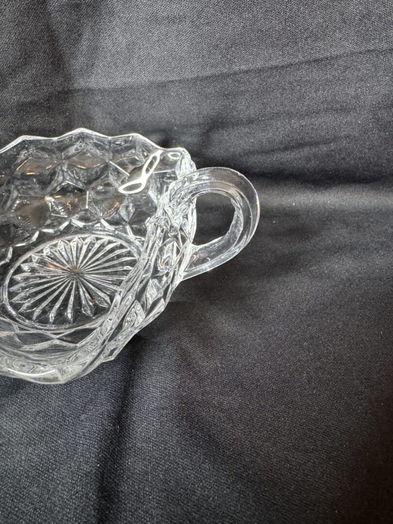 Vintage Triangular Nappy Dish by Fostoria - Image 3