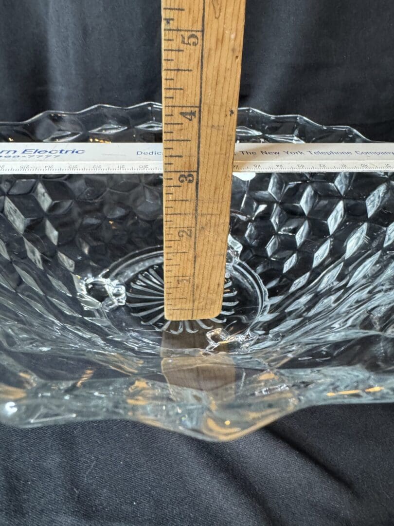 Fostoria "American" Pattern Glass Footed Bowl - Image 7