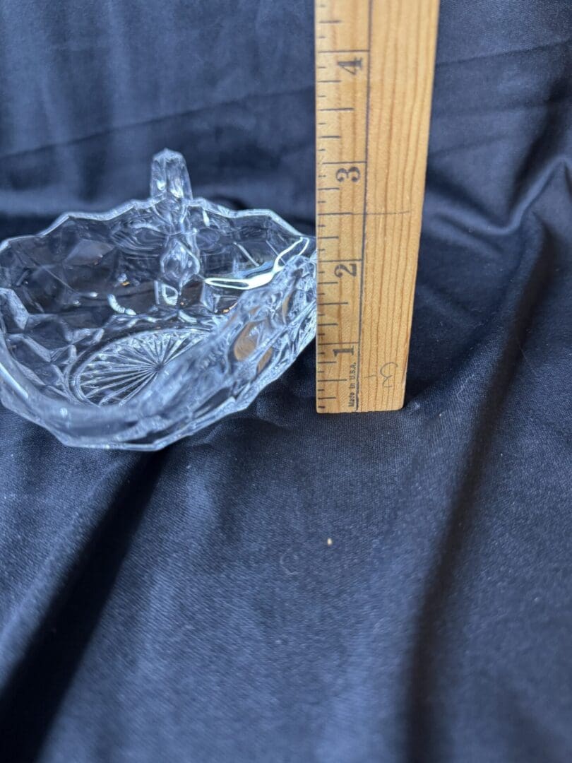 Vintage Triangular Nappy Dish by Fostoria - Image 7